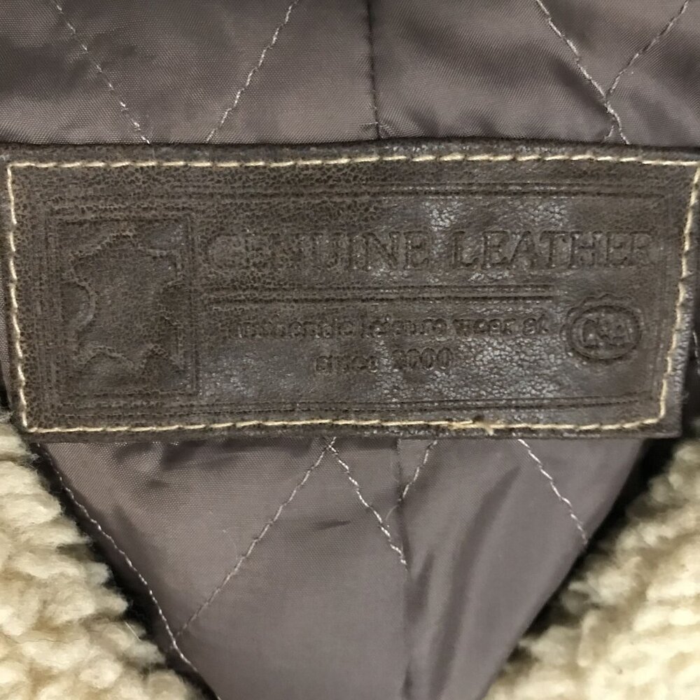 Womens Pennylane Coat Size 2 Long Brown Leather Mid Length - Picture 6 of 14